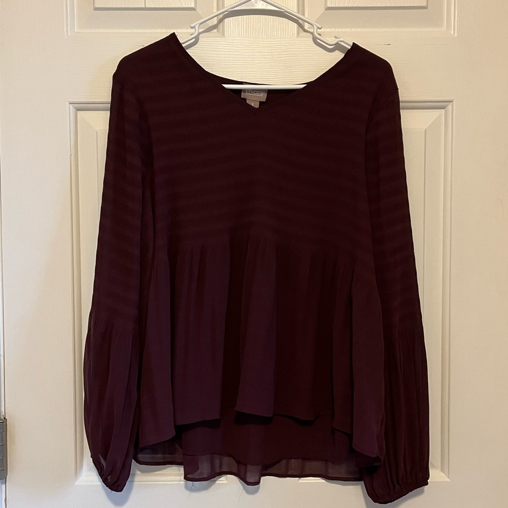 Chico’s Burgundy Women's Top
